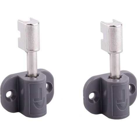 2x Extension de serrure à ressort point de fermeture supplémentaire porte meuble universel