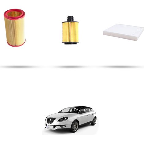 Kit tagliando 3 filtri compatibile con Lancia Delta III (844) 1.8 DI T-Jet 147kw dal 2009 (1/5)