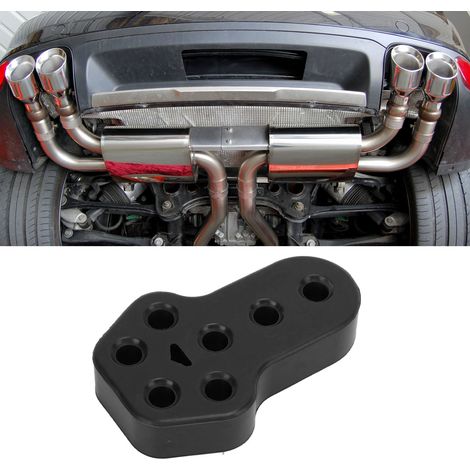 Support Universel de Silencieux en Caoutchouc, 7 Trous, 12mm, Noir - Suspension et Fixation Échappement (1/5)