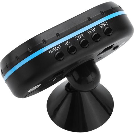 Thermomètre numérique de voiture 12V avec affichage LED, voltmètre, horloge, alarme et moniteur de tension (1/5)