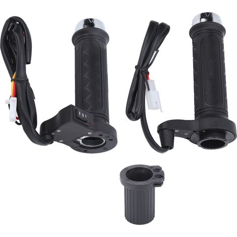 Poignées Chauffantes Électriques 12 V - Réglage 3 Niveaux - Pour Guidon Moto 22 mm - 2 Pièces