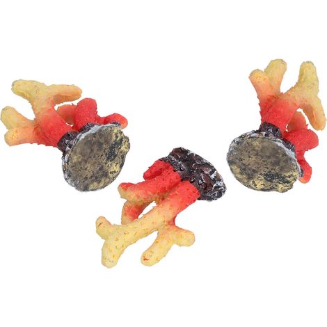 Mini-corail artificiel réaliste, sans danger et inodore, pour la décoration d'aquarium. (1/5)