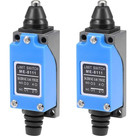 sourcing map ME-8111 Momentary Limit Switch Plunger 1NC+1 NO 2pc (1/5)