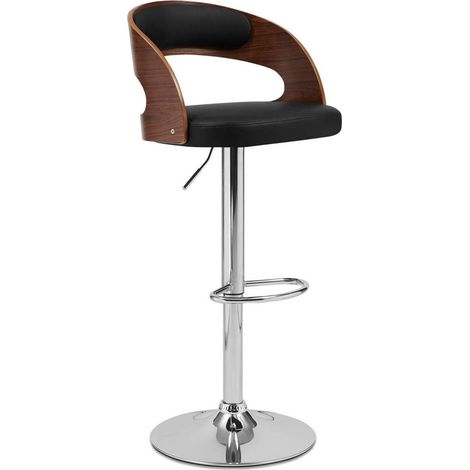 Tabouret de bar marron et noir KENT (1/4)