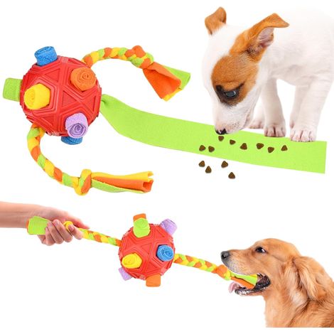Ce jouet pour animaux de compagnie, doté d'une fonction olfactive et d'une surface anti-mâchouillage, stimule le développement des compétences alimentaires. (1/5)