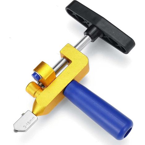 CCYKXA Coupe Carreaux Manuel 2 en 1 Coupe-Verre Manuels Outils de Coupe Carrelage avec Roue Machine de découpe Manuelle pour ouvre-carrelage en Verre et céramique (1/5)