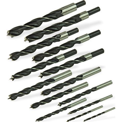 Holzbohrer Bohrer Spiralbohrer Bohrersatz Schlangenbohrer Set 14 teilig