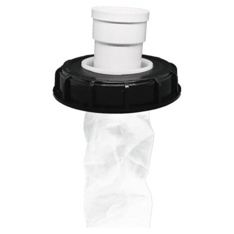 Filtre de couvercle IBC - Filtre à eau de pluie - En nylon lavable - Avec couvercle - 165 mm - 245 mm - Filtre à eau - Accessoire pour réservoir d'eau de pluie (165 mm, vertical)