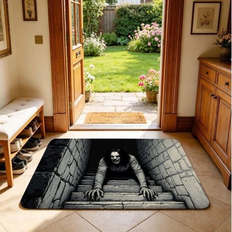 MegaHaustechnik Verwaltungs-GmbH - Tapis de porte d'entrée Halloween E - 80 x 120 cm