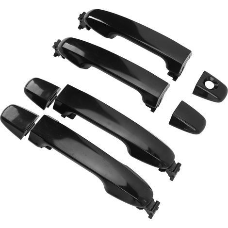 4-Piece Exterior Door Handle Set, Car Exterior Door Handle Replacement, for 2012-2017, Front Rear Left Right Set, 69211 06090 C0 69250 06020 C0 (1/5)