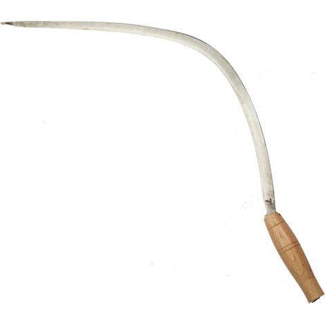 Falciola dentata per cereali "Serpente" in acciaio forgiato a mano "Made in Italy" (1/2)