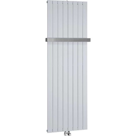 Sapho Colonna - Scaldasalviette 60x180 cm, 1205 W, colore argento metallico IR146 (1/4)