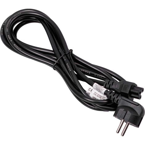 Cable de alimentación AKYGA AK-NB-10A trébol IEC C5 CEE 7/7 para portátil de 3 m (1/5)