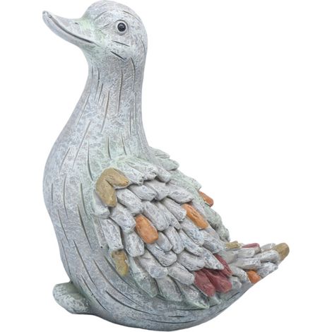 Figura de pato de pie, estatuas de patos de resina, -2