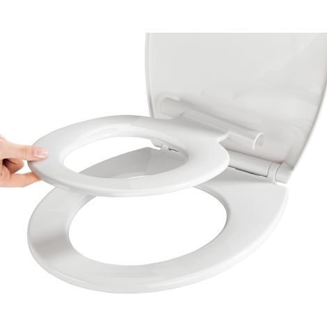 WENKO WC-Sitz Syros Family, Thermoplast, mit Absenkautomatik, Weiß, Thermoplast weiß , Kunststoff weiß (1/5)