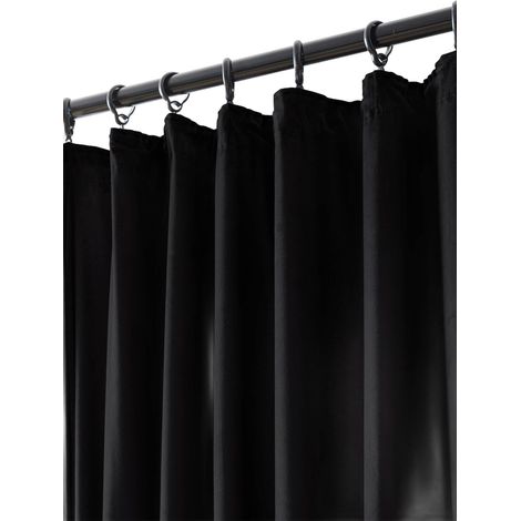 CORTINA DE TERCIOPELO NEGRO SOBRE CINTA 140x270 (1/5)
