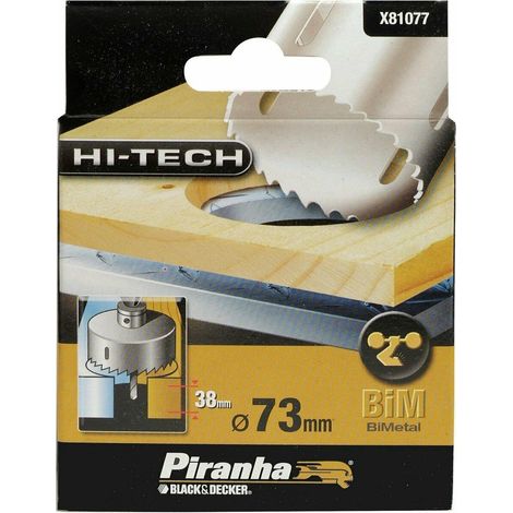 Piranha Bohrkrone HI-TECH Bi-Metal, 73 mm, für Holz und Metall, X81077