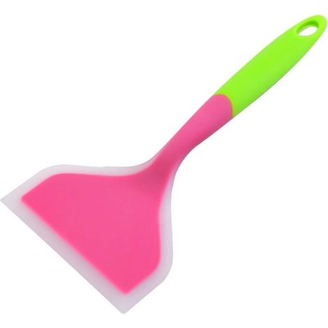 Spatule en silicone, spatule à omelette antiadhésive, résistante à la chaleur et durable, large spatule souple pour tamagoyaki, œufs, crêpes, brownies, poisson, pancakes et pizzas. (1/5)