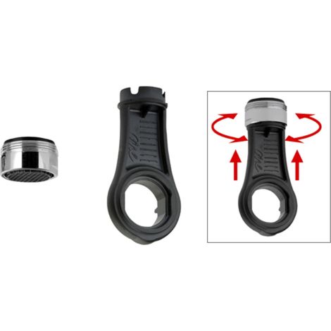 Set completo: 1 aeratore m24 anticalcare ad alta tecnologia, 1 chiave di pulizia settimanale (1/3)