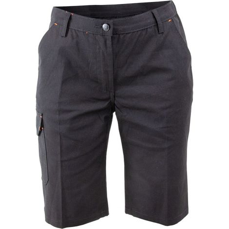 LMA Short de Travail Stretch Multipoches pour femme Noir PALMARES 6146 - Taille: 46 (1/4)