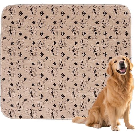 Tappetini per cani riutilizzabili, super assorbenti, a prova di perdite e lavabili, M310g, impermeabili e antiscivolo (TPU), per cani e gatti, per interni, viaggi e incontinenza (marrone) (1/5)
