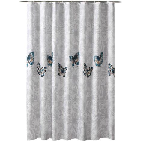 Rideau de douche - Durable - 180x180cm - Résistant à la moisissure - Imprimé - Eco-friendly (1/4)