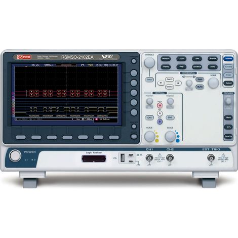 Oscilloscope De table RS PRO, 2, 16 voies, 100MHz ( Prix pour 1 )