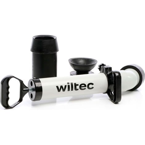 Wiltec Pompa per pulizia tubi ad alta pressione Sturatubi Pulizia rapida tubature Per bagno e WC