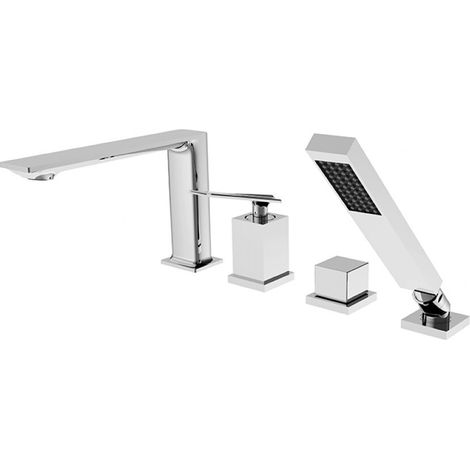 Mitigeur de bain 4 trous à encastrer ASPIRA chrome (1/2)