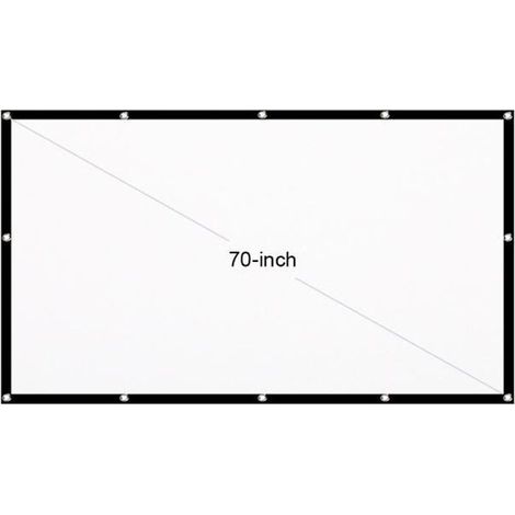 Écran de projecteur HD portable de 70 pouces 16: 9 écran de projection pliable épais durable pour le cinéma maison en plein air-5 (1/4)