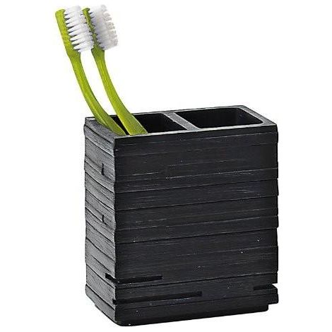 GEDY QU981400300 Portacepillos Quadrotto Negro - ref: QU981400300 (1/2)
