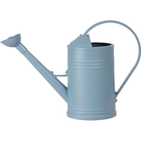 Gartengeräte – Rasensprenger – 1,8 l – Eimer in Zinnoptik – Duschkopf – 500 ml Sprühflaschen (Blau, Einheitsgröße) – Crezuo