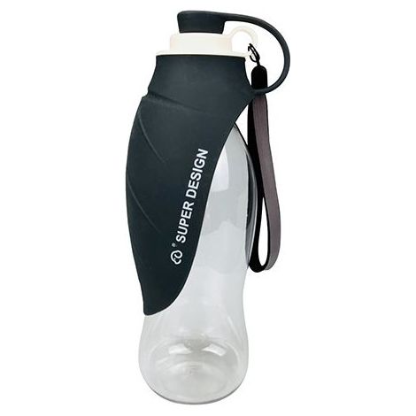 Gobelet d'eau et bouteille d'eau pour animaux de compagnie, gobelet portable et suspendu pour chiens lors des sorties, fontaine à boire et bouteille d'eau en forme de feuille pour chien (1/5)