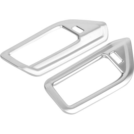 Ensemble de 2 baguettes de garniture chromées ABS en forme de pilier pour les grilles d'aération intérieures de climatisation, adaptées aux modèles BMW X5 et X7 de 2019. (1/5)