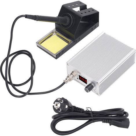 Digitale Lötstation mit 75 W Leistung, Digitalanzeige, einstellbarer Temperatur 150-480℃, Lötkolben mit automatischer Standby-Funktion, EU-Stecker 100-230 V. (1/5)
