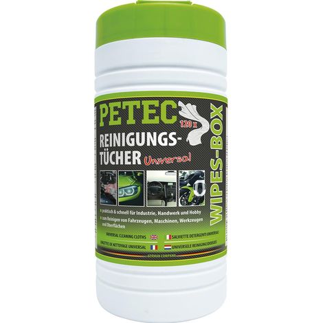 Petec 120 Stk. Universal Reinigungstücher / Feuchtetücher (1/3)