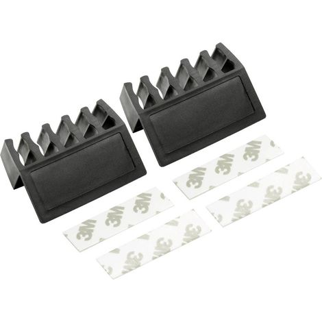 Support de câble TRU COMPONENTS CHDO-BK/2S 1378462 noir 1 pc(s) (1/2)