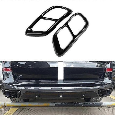 Für BMW X5 G05 X7 G07 2019-2022 M Sport Version Auspuffkrümmer Endrohrverkleidung Abdeckung Autozubehör--