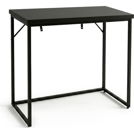 Konsolentisch Loft-Stil ORIGO 90 cm Schwarz Schwarze Beine