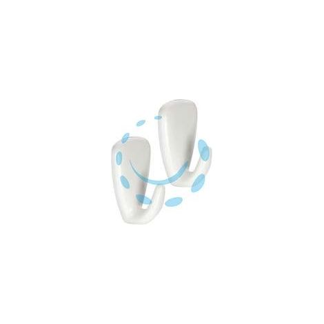 GANCIO ADESIVO GRANDE IN PLASTICA PZ.2 "PRESTO" - cm.3x4