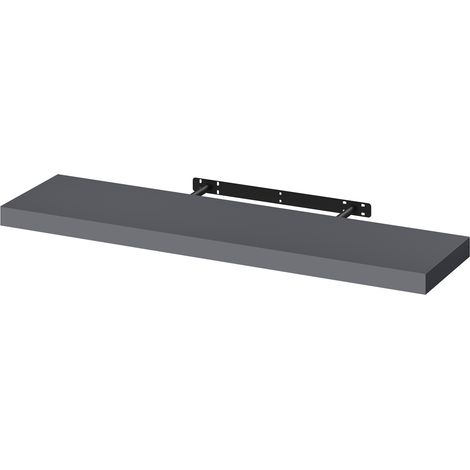 WOLTU Étagère Murale en MDF, Etagere Flottante de SHELF, 90 x 22,9 x 3,8cm, Gris Foncé
