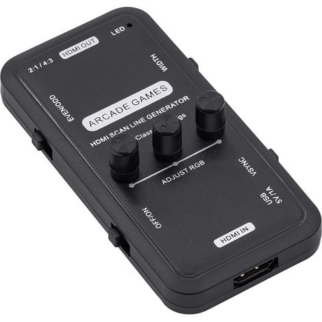 Mcbazel HDMI Scanline Generator Portable Audio Video Output Scan Line Generator Board for All Retro Games/Gamers/Mame/Arcade/Emulator (1/5)