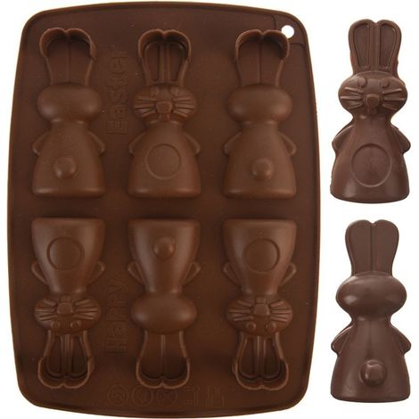 Molde de silicona para Pascua, molde de conejo (1/5)