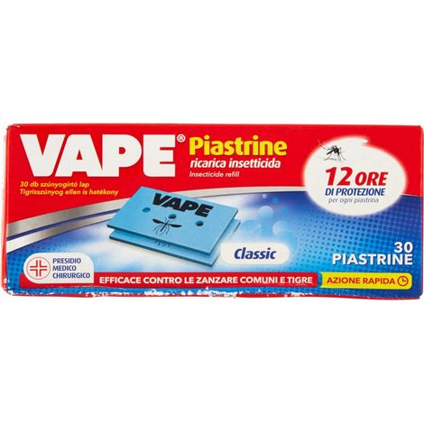 PIASTRINE INODORE INSETTICIDA ELETTRICO ZANZARE VAPE CF 30PZ PROFUMATA (1/3)