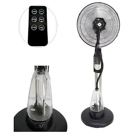 Ventilateur brumisateur GARSACO 70w noir équipé de télécommande