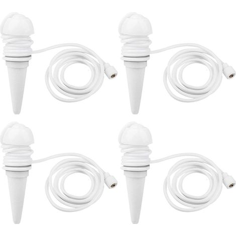 Piquets d'irrigation pour plantes Insert de plantation auto-arrosage Kit de dispositifs d'arrosage automatique des plantes Piques d'arrosage automatique pour plantes,Hauteur environ 11cm(4Pcs) (1/5)