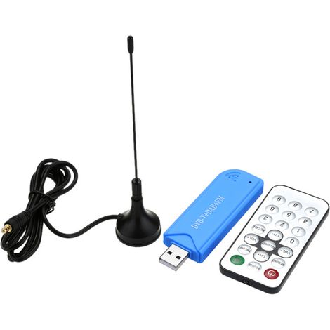 Lifcausal – Clé TV numérique portable USB 2.0 – Récepteur TNT DVB-T – DAB + FM – Antenne terrestre incluse – Compatible Windows (1/3)