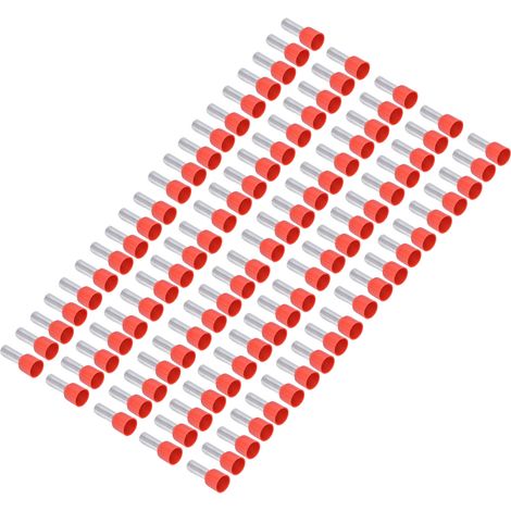 100 cosses rondes isolées en cuivre à sertir pour fil électrique 8AWG E10-12 (1/5)