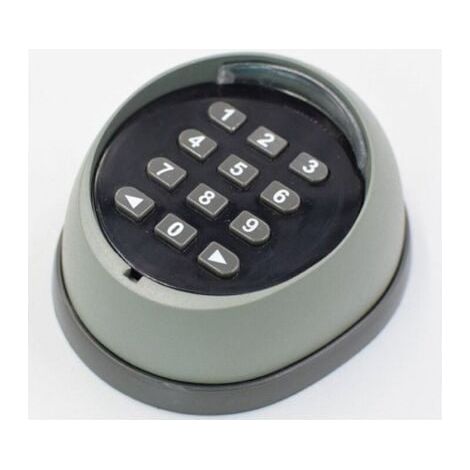 Clavier en métal pour ouvre-porte, clavier à code roulant 433 MHz, clavier de contrôle d'accès pour porte de garage de haute qualité, noir et gris (couleurs aléatoires) (1/4)