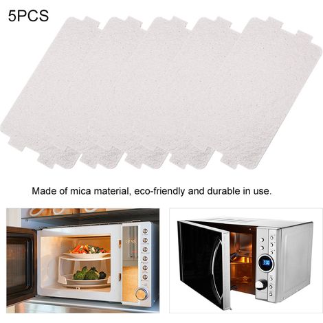 Plaque de mica pour micro-ondes, lot de 5, feuille de remplacement, accessoire de réparation, pièce détachée four, compatible. (1/5)